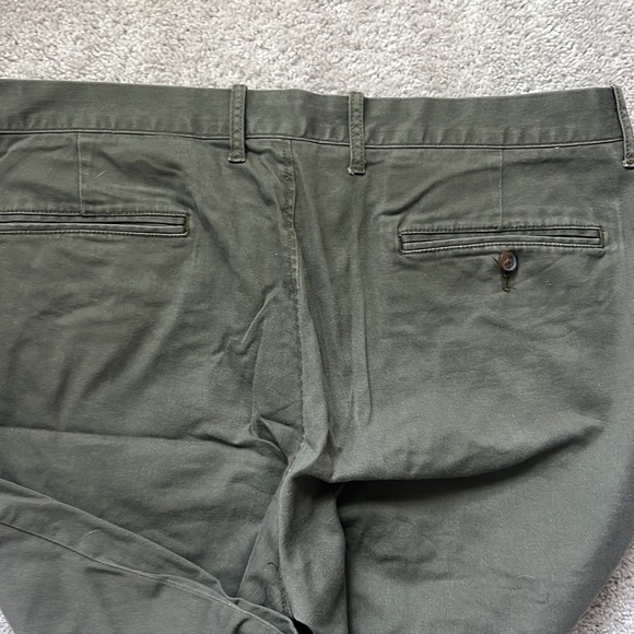 J Crew Mens Flex Sutton Olive Green Pants 34/36 - Picture 4 of 4